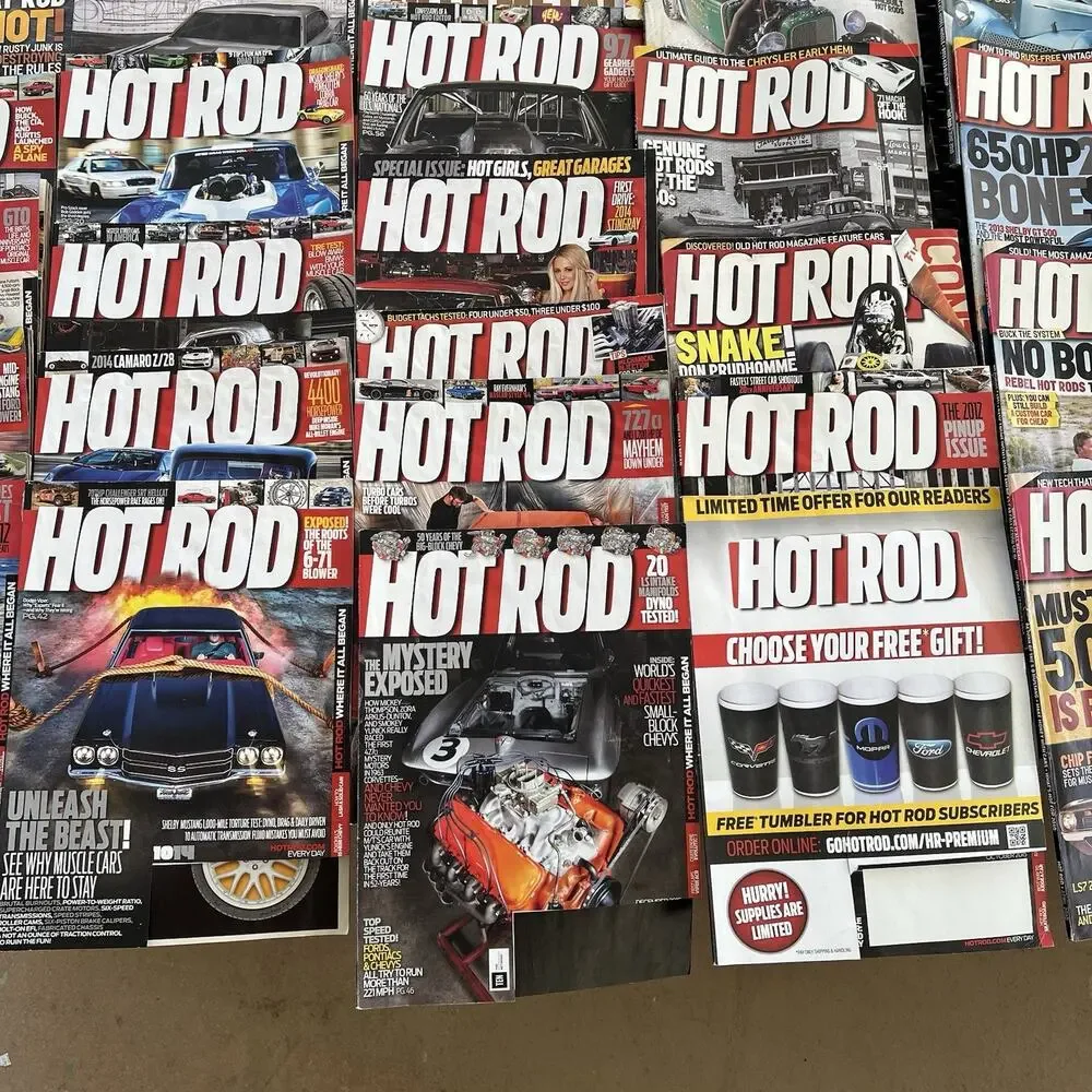 42 HOT ROD MAGAZINE From YEARs 2009-2016 Not Complete Various Months